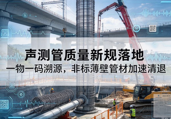 忻城声测管质量新规落地，一物一码溯源，非标薄壁管材加速清退