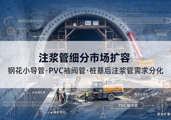 忻城注浆管细分市场扩容，隧道钢花小导管、PVC 袖阀管、桩基后注浆管需求分化